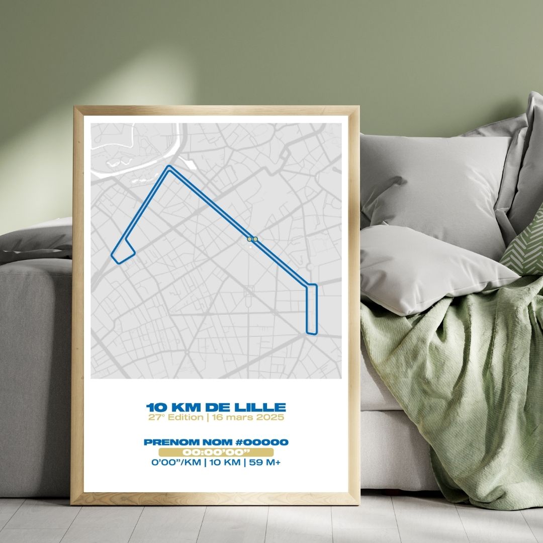 Affiche personnalisée 10KM de Lille