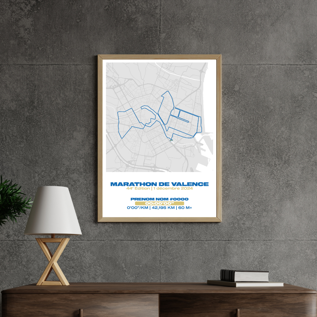 Affiche personnalisée Marathon de Valence 2024