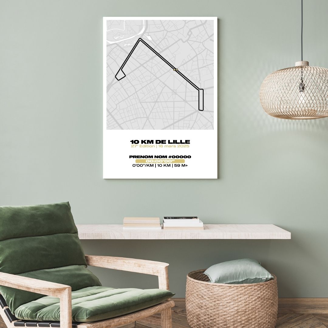 Affiche personnalisée 10KM de Lille