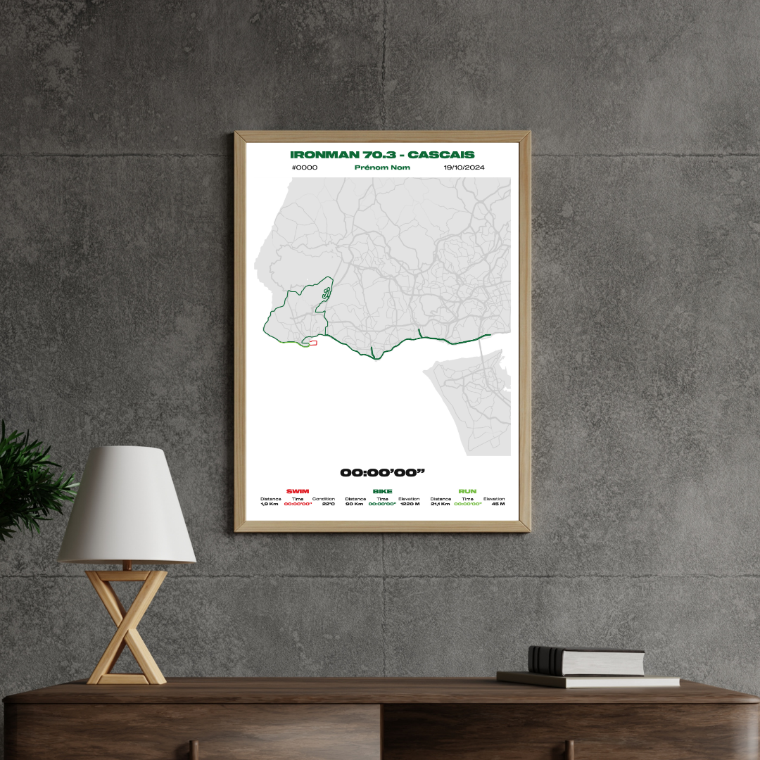 Affiche personnalisée Ironman 70.3 Cascais