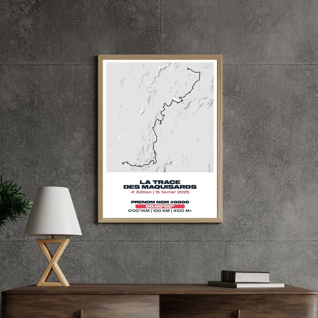 Affiche personnalisée Trail La Trace des Maquisards