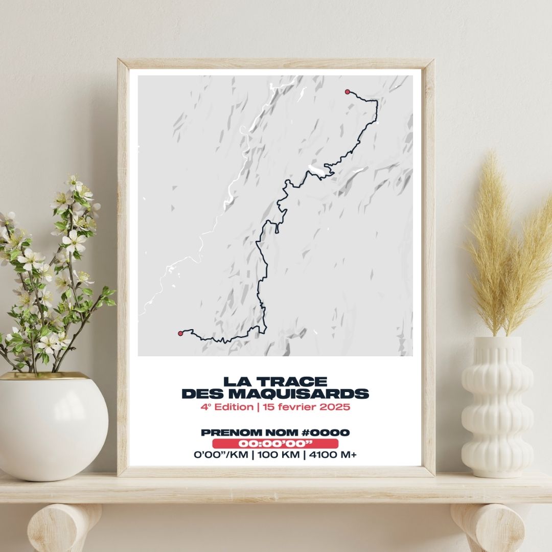 Affiche personnalisée Trail La Trace des Maquisards