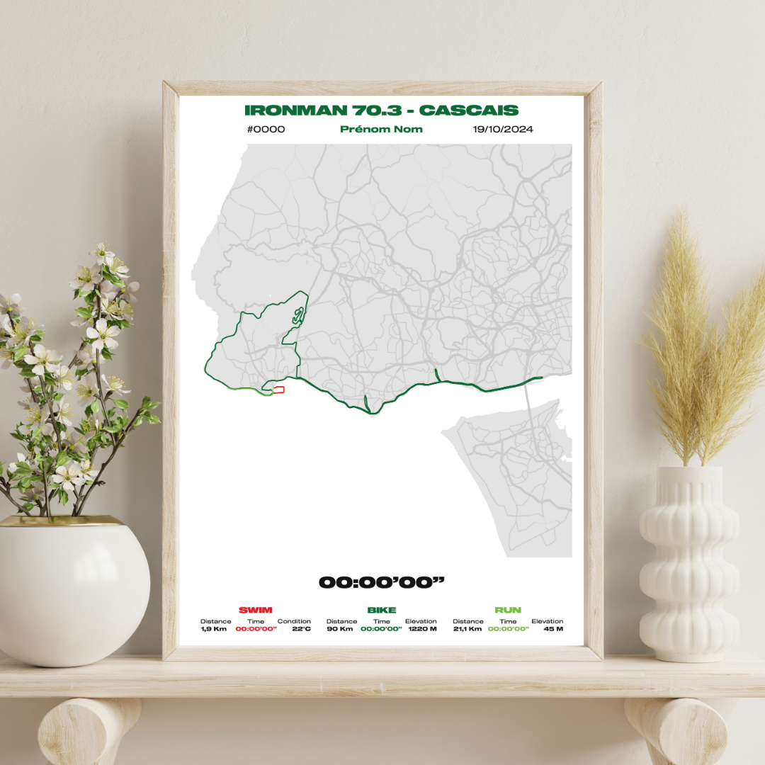 Affiche personnalisée Ironman 70.3 Cascais
