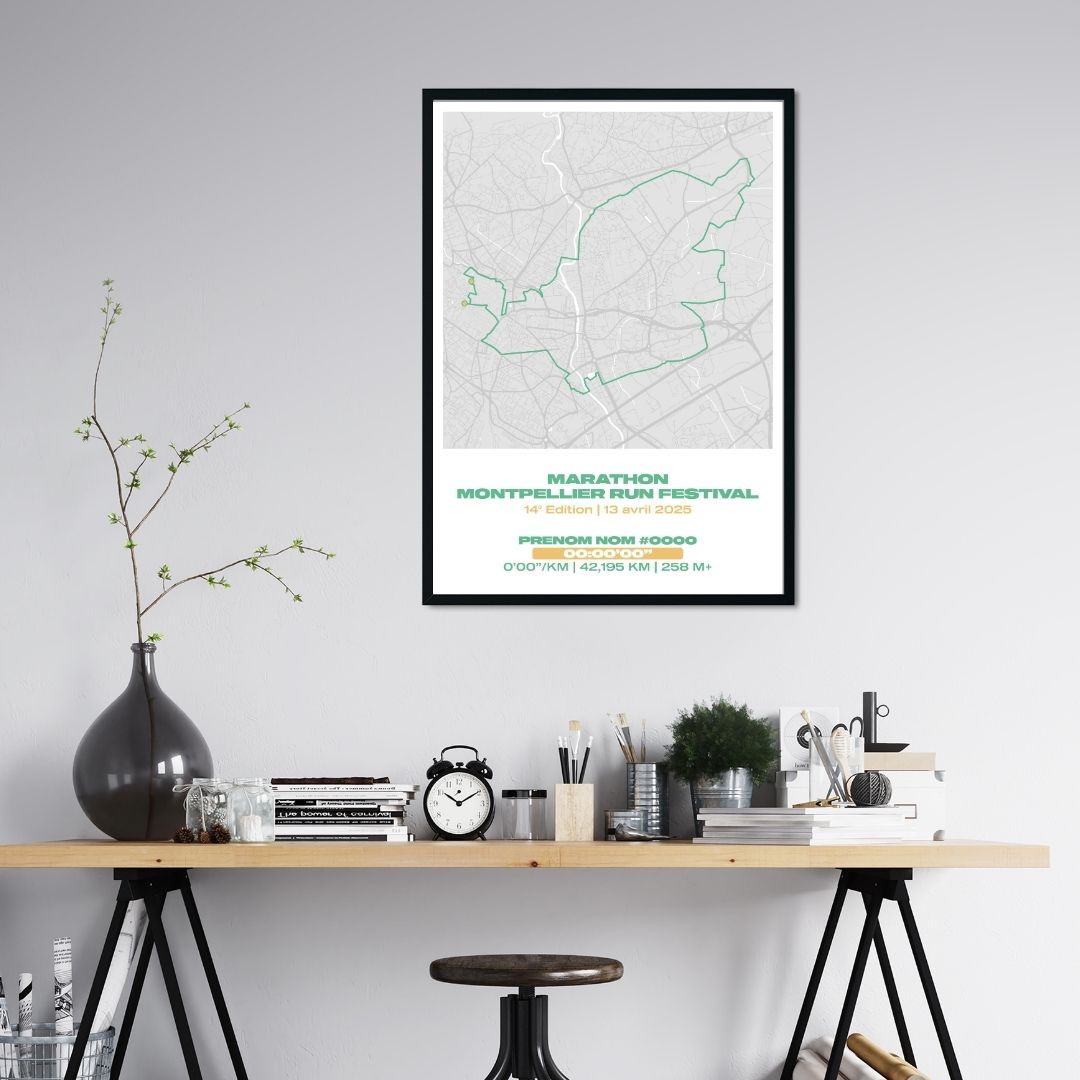 Affiche personnalisée Marathon de Montpellier