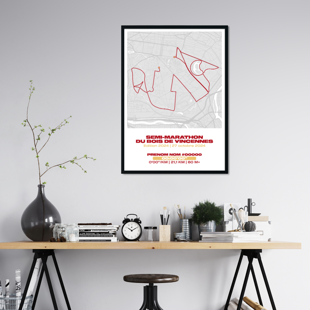 Affiche personnalisée Semi-Marathon du Bois de Vincennes