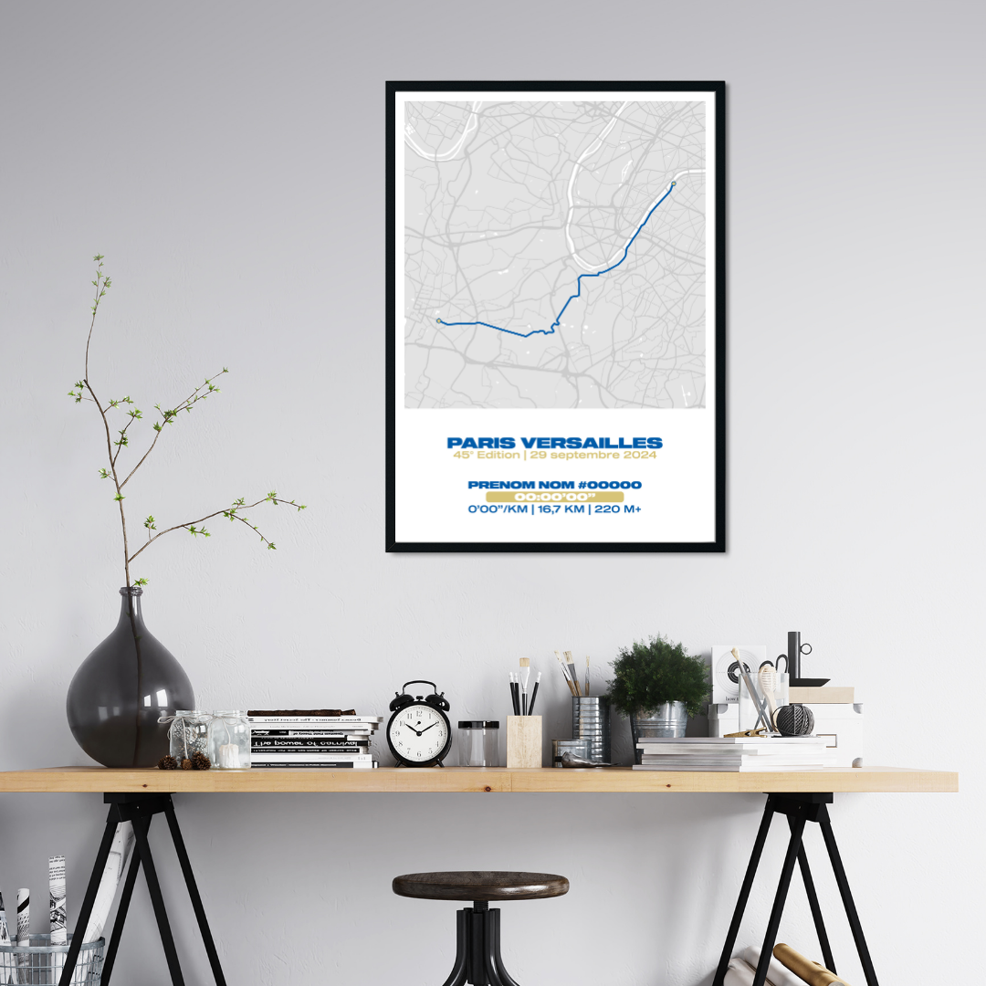 Affiche personnalisée Course Paris - Versailles