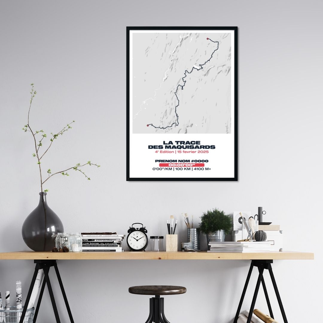 Affiche personnalisée Trail La Trace des Maquisards