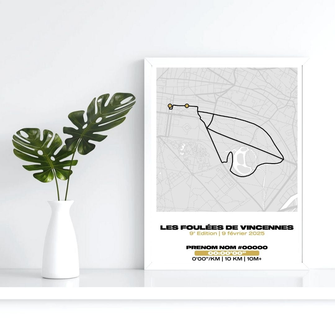 Affiche personnalisée Les Foulées de Vincennes