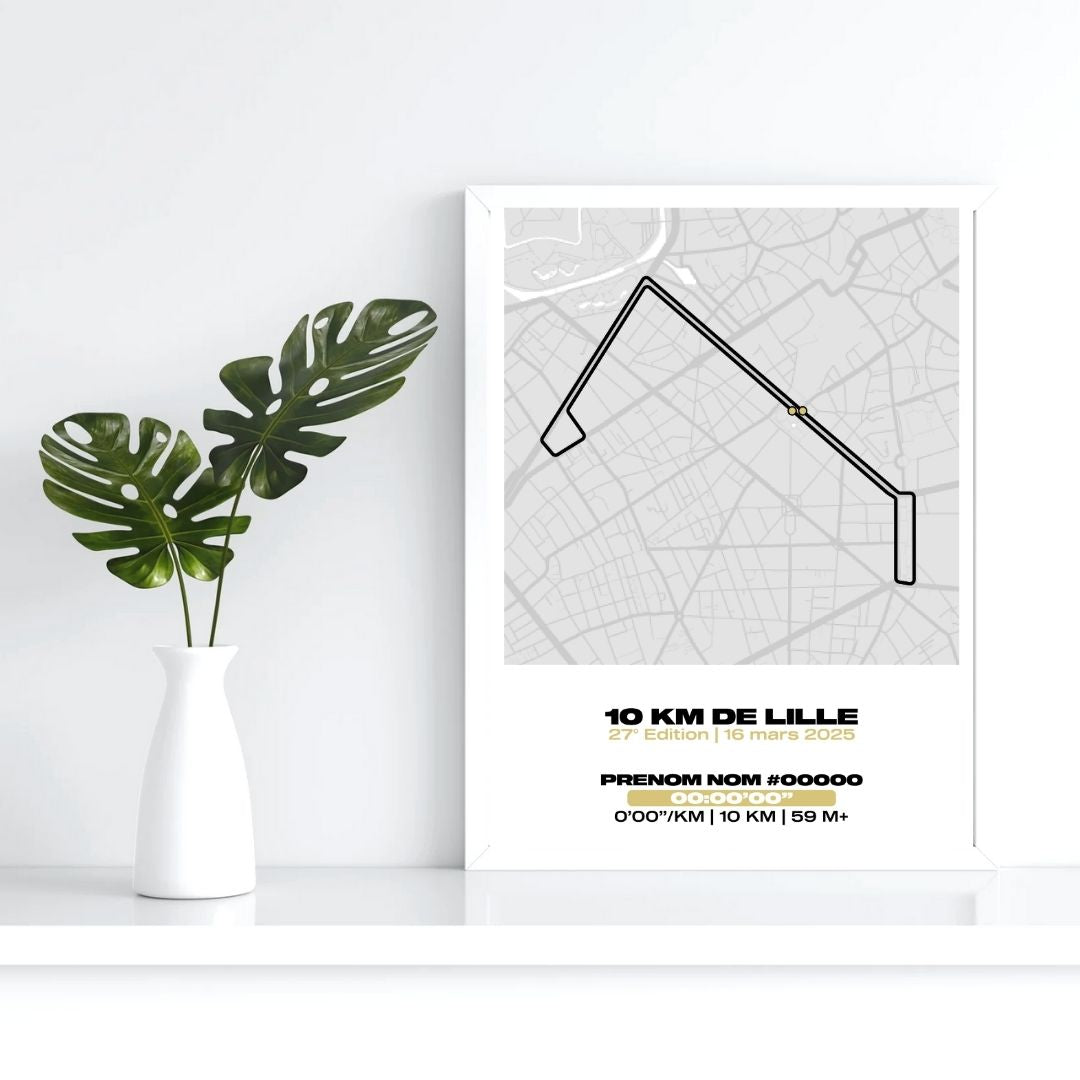 Affiche personnalisée 10KM de Lille