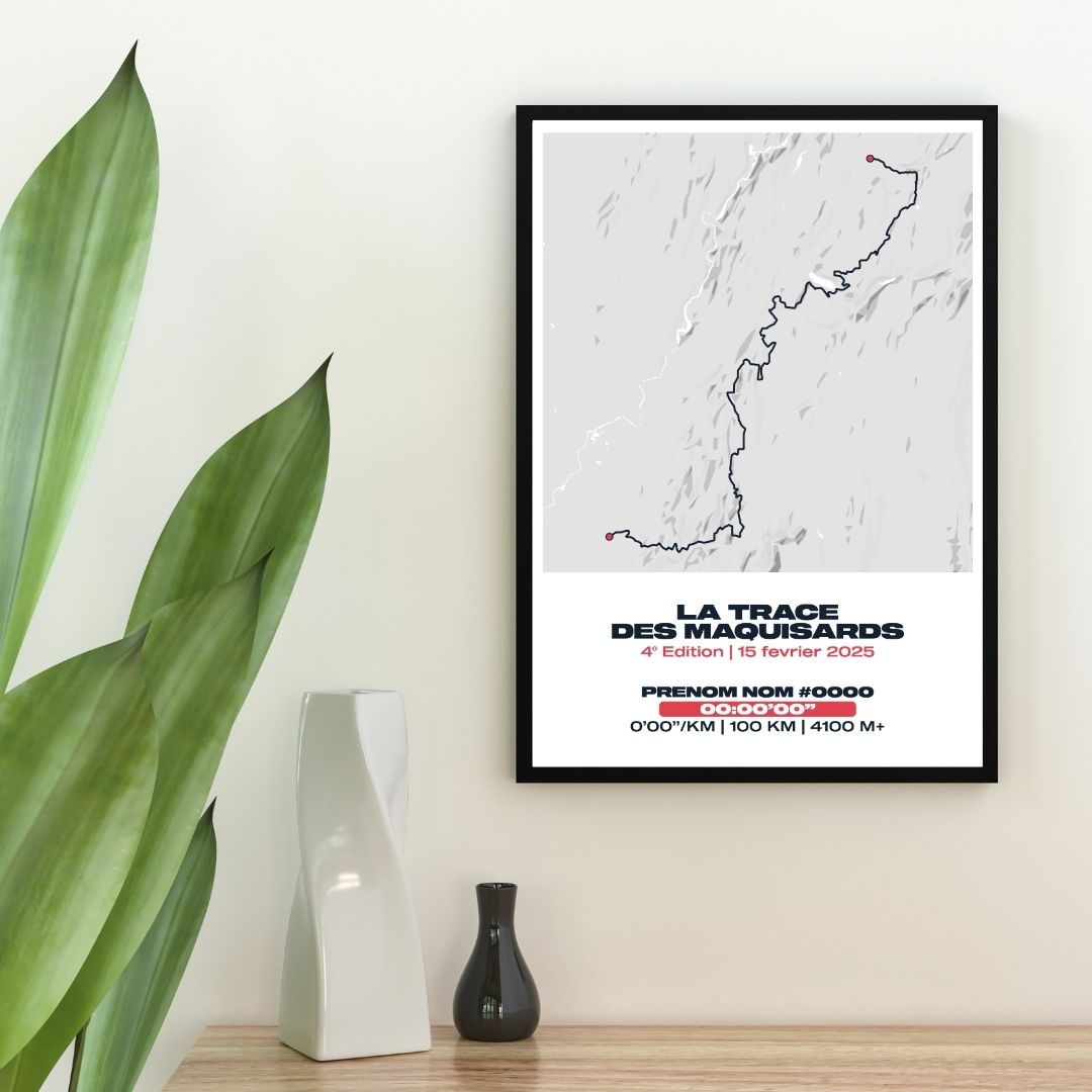 Affiche personnalisée Trail La Trace des Maquisards