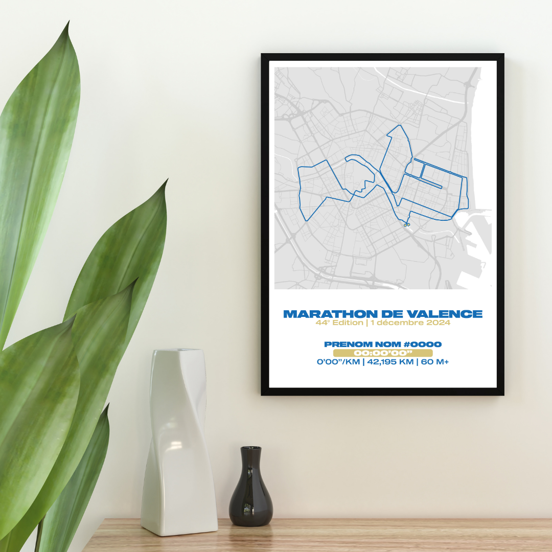 Affiche personnalisée Marathon de Valence 2024
