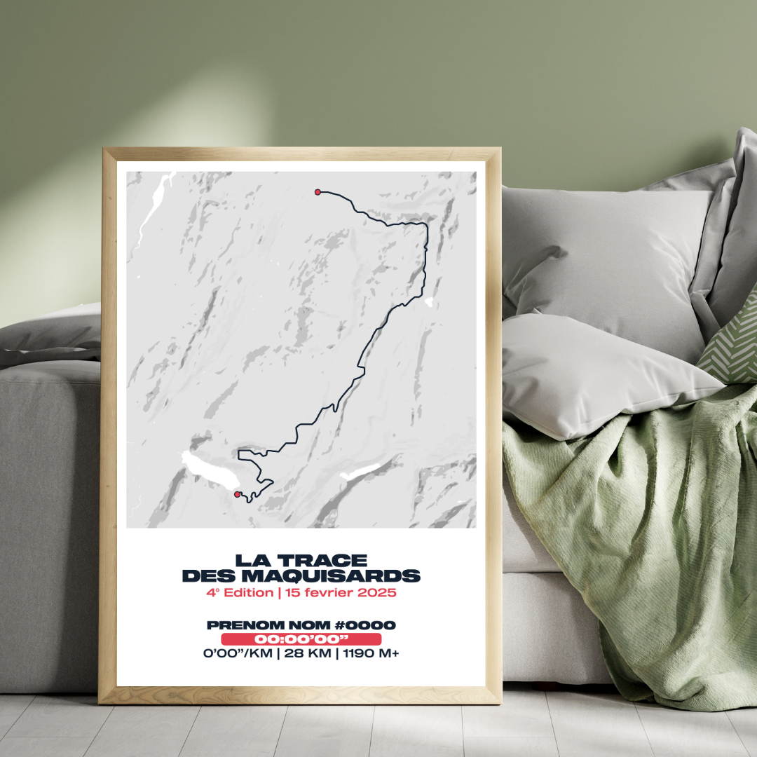 Affiche personnalisée Trail La Trace des Maquisards