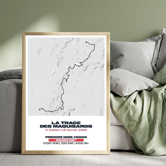 Affiche personnalisée Trail La Trace des Maquisards