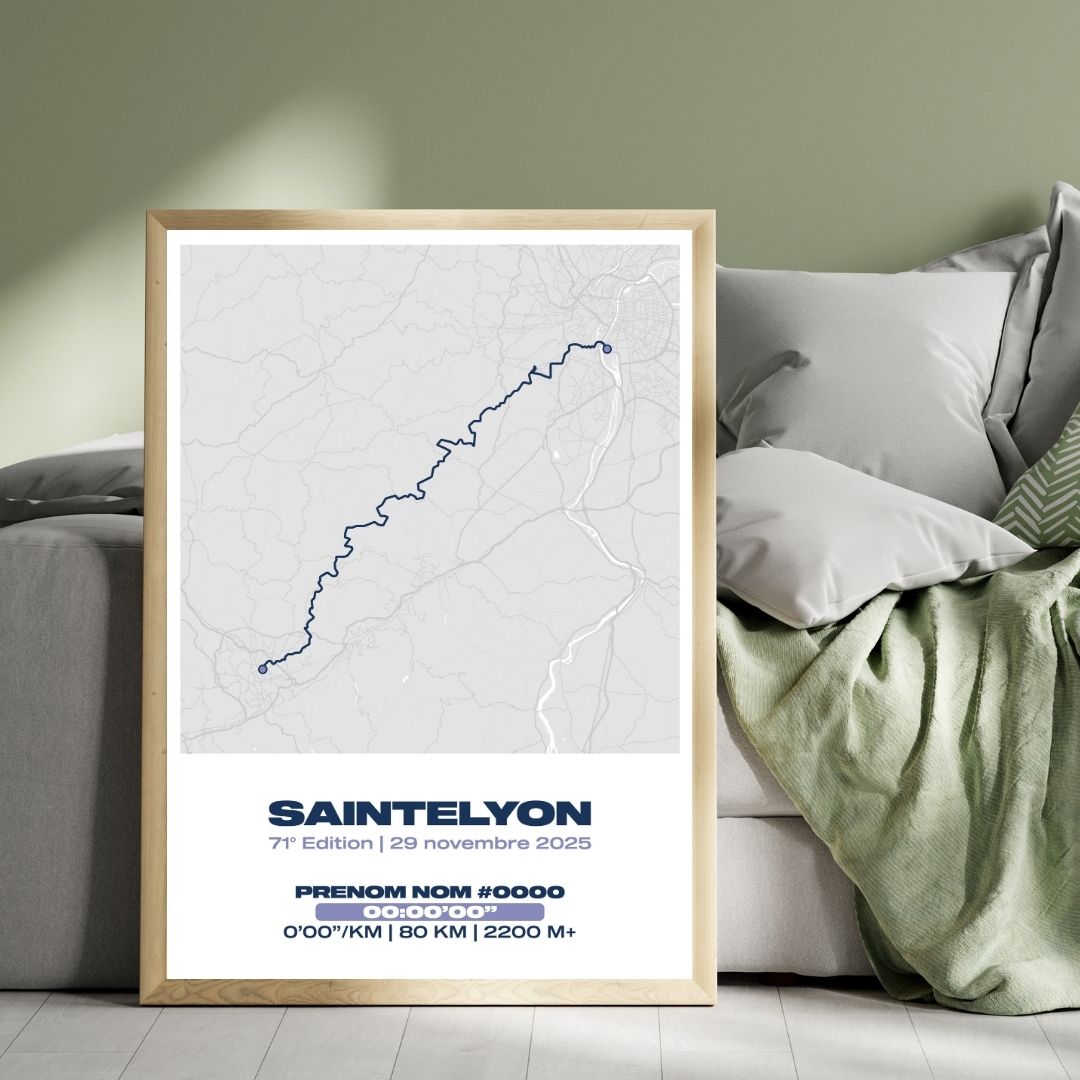 Affiche personnalisée SaintéLyon 2025