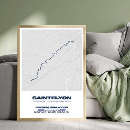 Affiche personnalisée SaintéLyon 2025