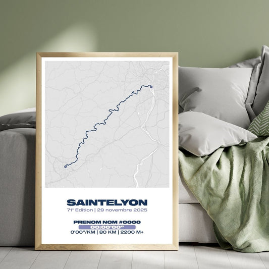 Affiche personnalisée SaintéLyon 2025