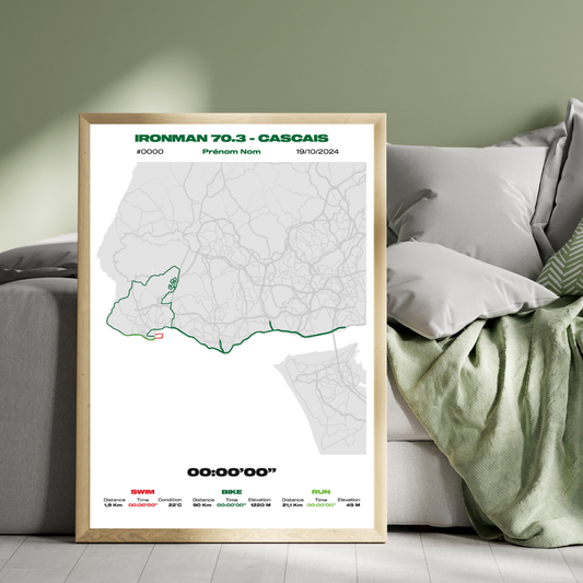 Affiche personnalisée Ironman 70.3 Cascais