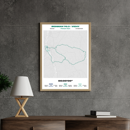 Affiche personnalisée Ironman 70.3 Vichy