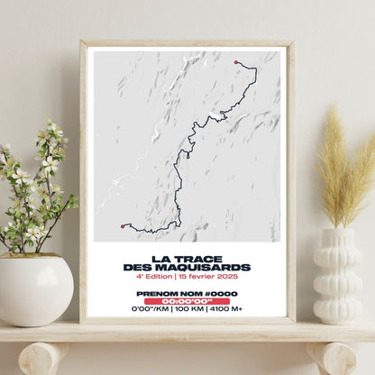 Affiche personnalisée Trail La Trace des Maquisards