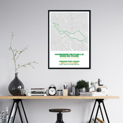 Affiche personnalisée Semi-Marathon de Paris