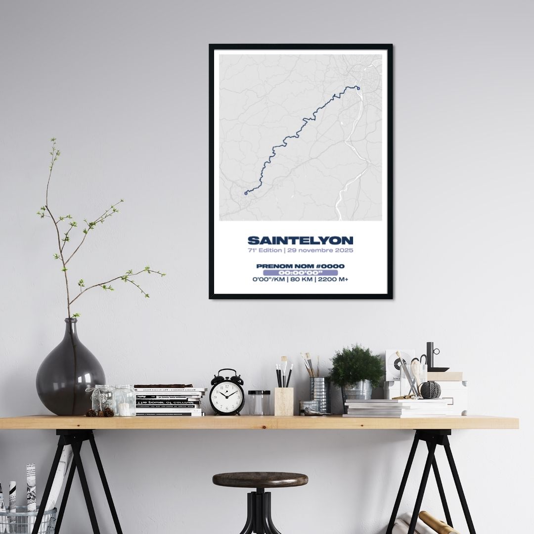 Affiche personnalisée SaintéLyon 2025