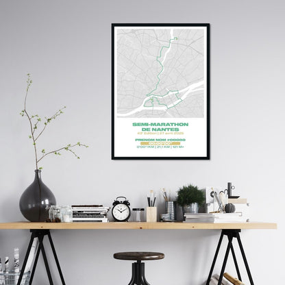 Affiche personnalisée Semi-Marathon de Nantes