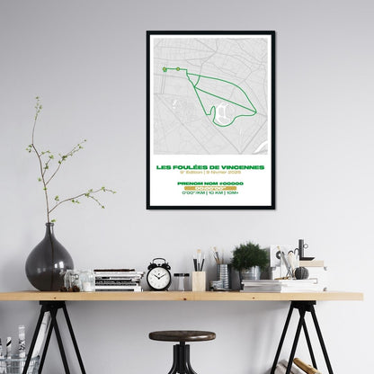 Affiche personnalisée Les Foulées de Vincennes