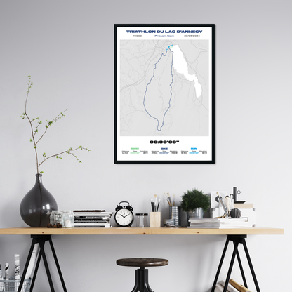 Affiche personnalisée Triathlon d'Annecy
