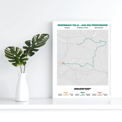 Affiche personnalisée Ironman 70.3 Aix en Provence 2025