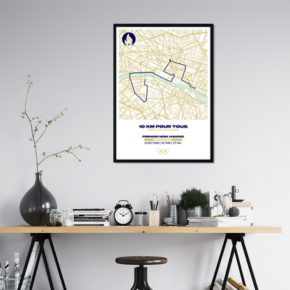 Affiche personnalisée 10KM pour tous JO Paris 2024
