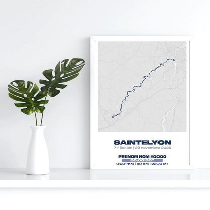 Affiche personnalisée SaintéLyon 2025