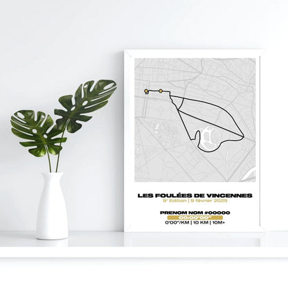 Affiche personnalisée Les Foulées de Vincennes